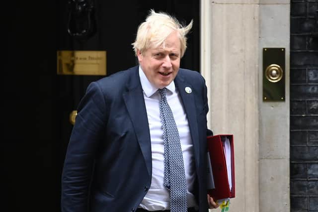 Boris Johnson leaves 10 Downing Street. (Photo by Leon Neal/Getty Images)