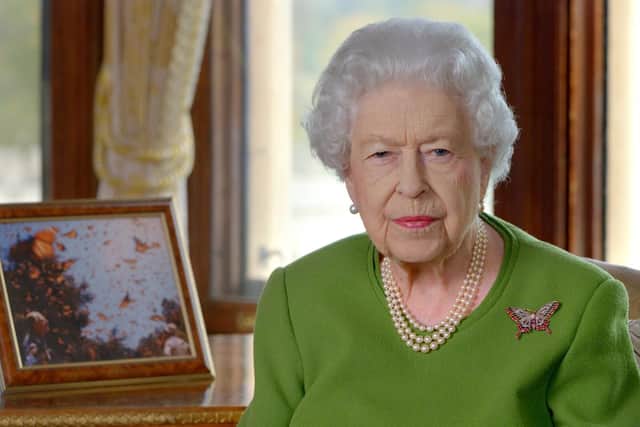This was the Queen delivering a video message to the COP26 climate change summit.