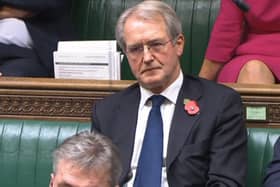 Former Cabinet minister Owen Paterson in the House of Commons, London, as MPs debated an amendment calling for a review of his case after he received a six-week ban from Parliament over an "egregious" breach of lobbying rules.