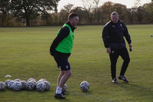 Training at York City ahead of FA Cup weekend. Picture: York City