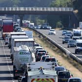 The M18 was closed for most of Saturday