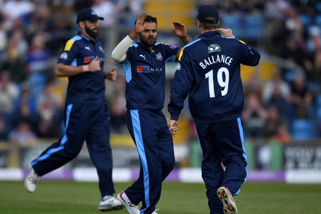 Racism probe:  Former Yorkshire cricketer Azeem Rafiq. (Picture: Gareth Copley/Getty Images)