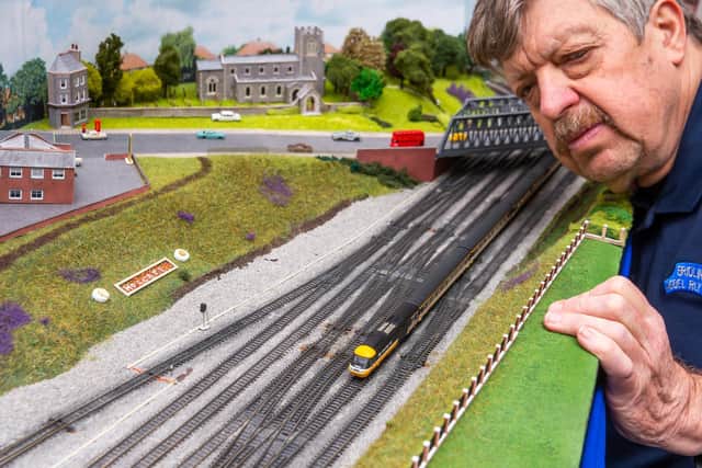 Pictured Arthur Frost, Chairman of the Bridlington Model Railway Society, with his layout titled Holgate. Image by James Hardisty