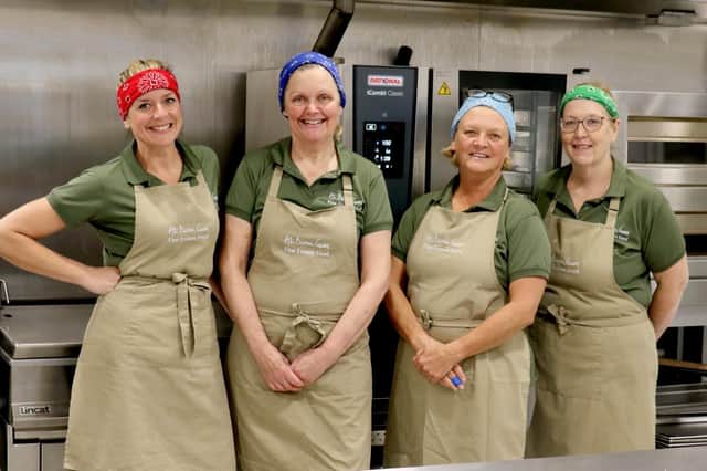Members of the Ali Bilton Cooks team: E-J Whelan, Ali Bilton, Elaine Hildred, Lynne Dodgson.