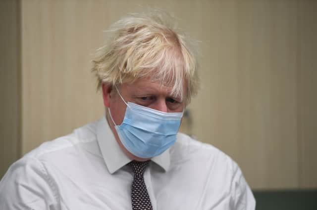 Boris Johnson attended a hospital in Hexham rather than Parliament's emergency debate into sleaze on Monday.