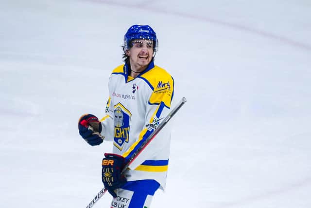 SIX-HITTER: Leeds Knights' forward Brandon Whistle scored six goals and two assists across two games against former club Telford Tigers, but it couldn't prevent defeat on either night. Picture: James Hardisty.