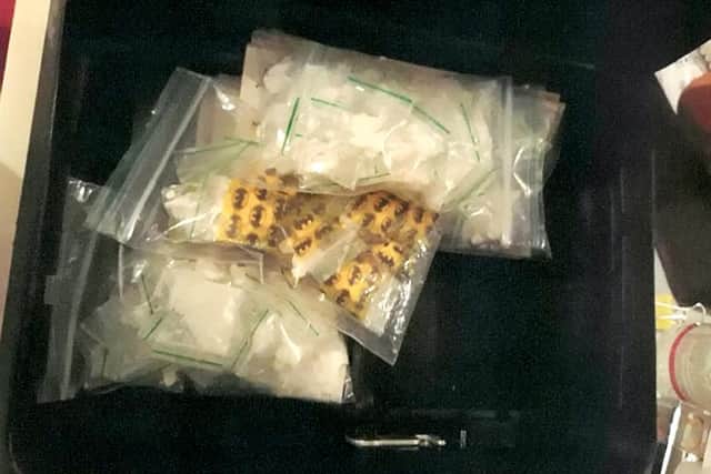 Police searched the vehicle and found 72 cocaine bags and 20 MDMA packets as well as £710 cash