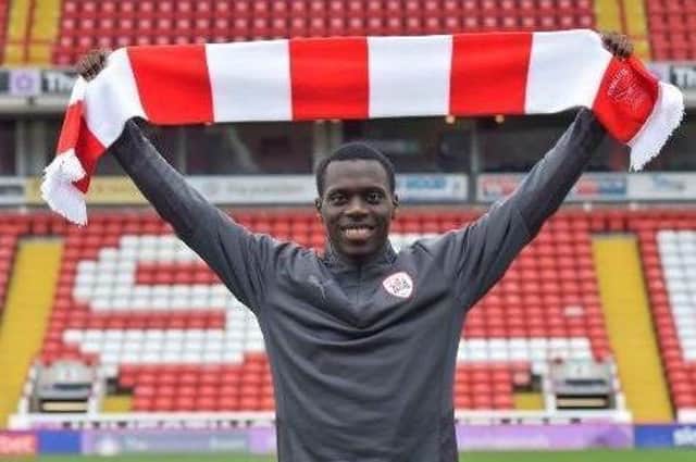 Claudio Gomes, pictured when he joined Barnsley FC. Photo courtesy of BFC.
