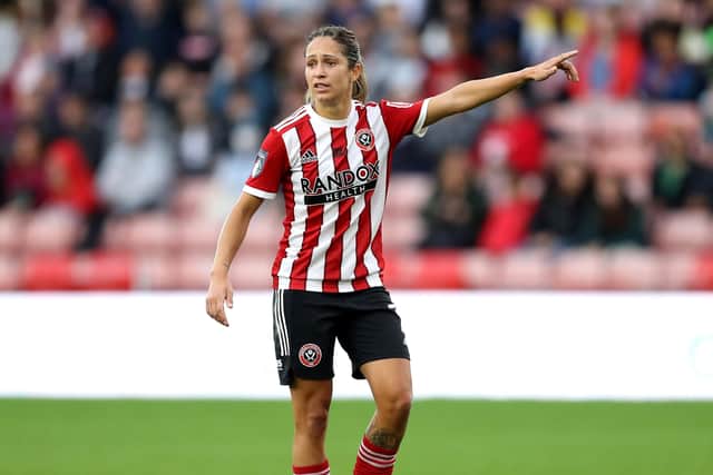 Courtney Sweetman-Kirk, pictured during the Championship match between Sheffield United and Liverpool at Bramall Lane last month. Picture: George Wood/The FA via Getty Images