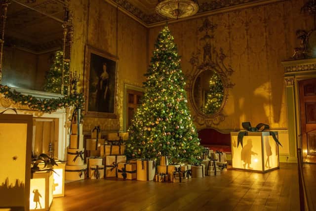 Harewood House's Christmas tree during a previous festive period.