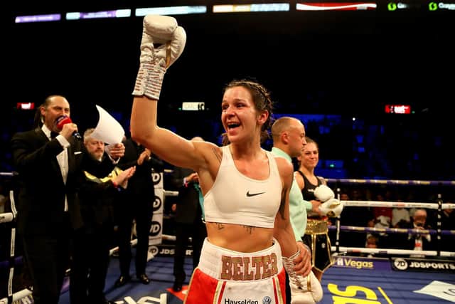 Back at it: Doncaster fighter Terri Harper is glad to be back in ring after injury problems. Picture: Richard Sellers/PA Wire
