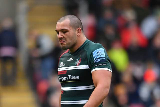 Leicester Tigers' Ellis Genge who will miss the Autumn Nations Series match against Australia on Saturday after testing positive for Covid, the Rugby Football Union has announced. (Picture: Ashley Western/PA Wire)