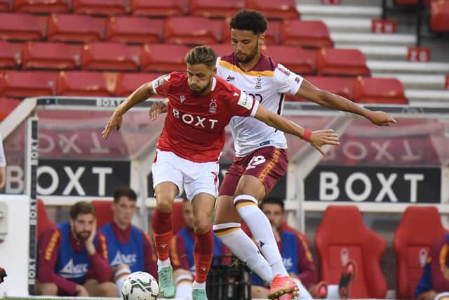 BACK IN THE FRAME: Bradford City's Lee Angol Picture: Tony Marshall/Getty Images