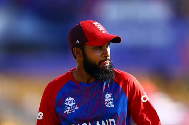 ADIL RASHID: The England star has backed up Azeem Rafiq'a allegations against Michael Vaughan. Picture: Getty Images.
