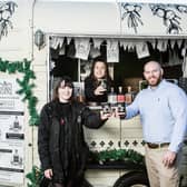 York Gin and First York have joined forces to bring Christmas cheer to passengers heading into the city centre.