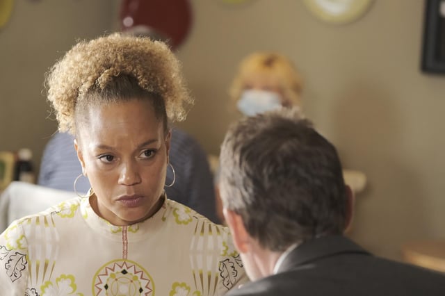 Angela Griffin as Trudi in the Irvine Welsh drama Crime which starts on ITV on Thursday.