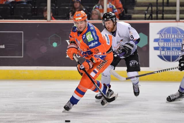 HELLO AGAIN: Andreas Valdix 
is back with Sheffield Steelers on a short-term deal Picture: Dean Woolley