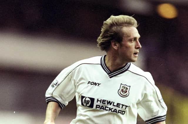 John Scales of Tottenham Hotspur back in 1998, is now lobbying Government to protect the whole of the football ecosystem (Picture: Allsport UK /Allsport)