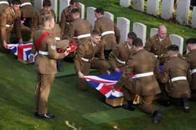Nine British soldiers who served and died in battle of Passchendaele during the First World War, are laid to rest more than a century after their deaths with full military honours at the Commonwealth War Graves Commission's (CWGC) Tyne Cot Cemetery near Ypres in Belgium.
