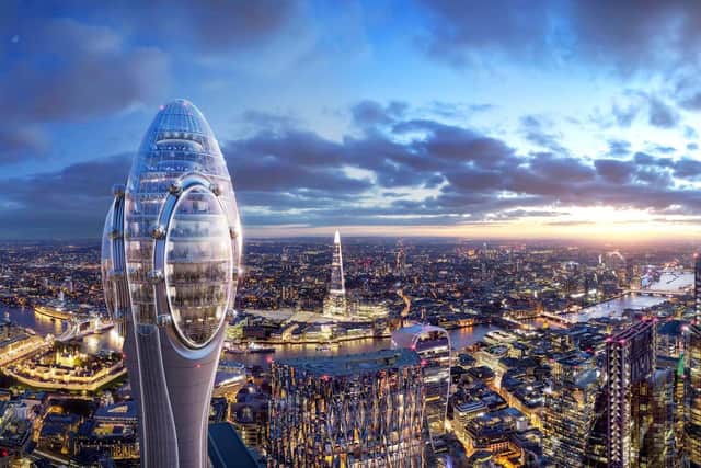 Artist impression of the proposed Tulip building in London. Copyright: Fosters and Partners / SWNS.com.