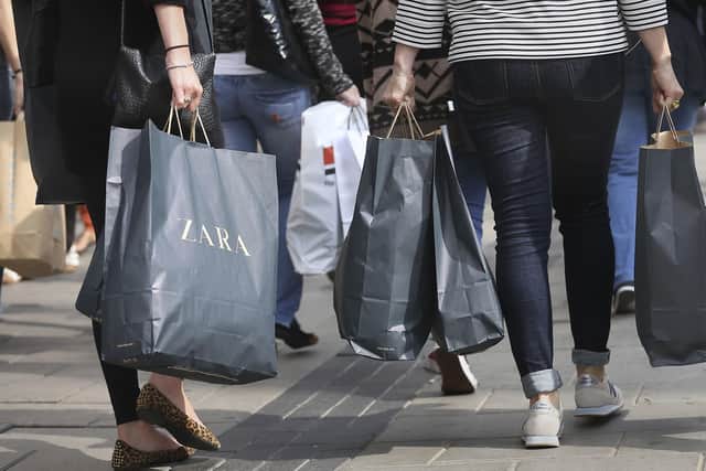 Shoppers started Christmas shopping early as sales at clothes stores came within touching distance of pre-pandemic levels but online sales fell to lows not seen since the start of the pandemic, according to official statistics.