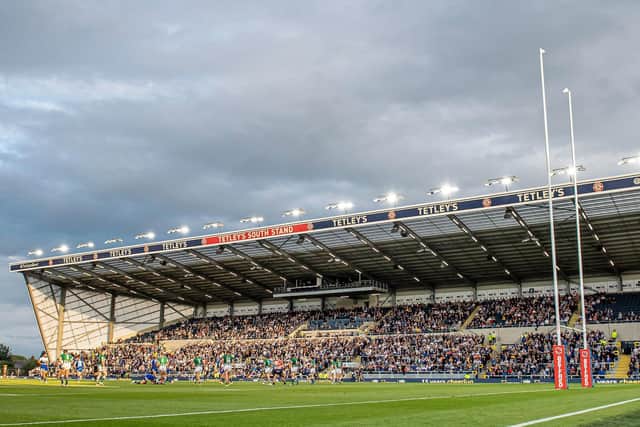 Leeds Rhinos' Headingley ground will host the opening night clash between Wolrd Cup holders Australia and Fiji on Saturday, October 15, 2022. Picture: Allan McKenzie/SWpix.com.