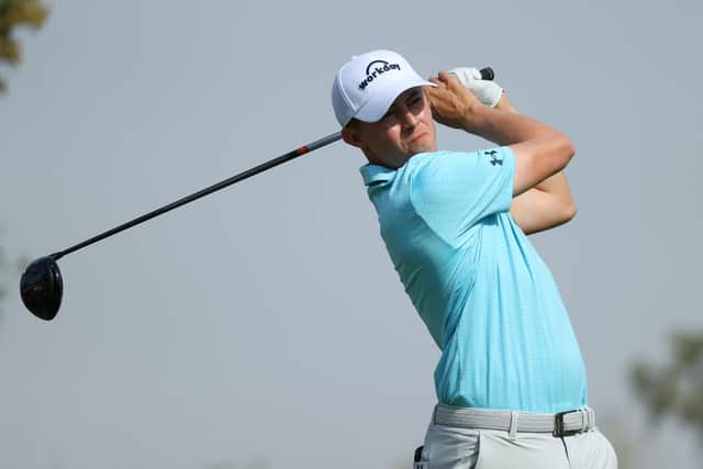 DMatthew Fitzpatrick of England plays his tee shot to the 2nd hole during Day Two of The DP World Tour Championship at Jumeirah Golf Estates on November 19, 2021 in Dubai, United Arab Emirates. (Picture: Andrew Redington/Getty Images)