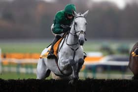 The one to beat: Bristol De Mai goes for a fourth win in the Betfair Chase at Haydock today. (Picture: Getty)