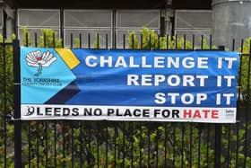 A sign outside Yorkshire County Cricket Club's Headingley Stadium in Leeds. Picture: Peter Powell/PA Wire.