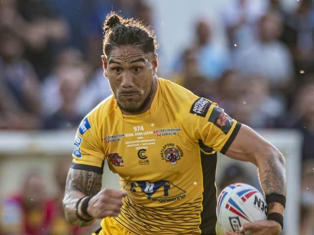 BIG SIGNING: Castleford Tigers' Jesse Sene-Lefao has signed for Featherstone Rovers for the 2022 Championship season  Picture: Tony Johnson