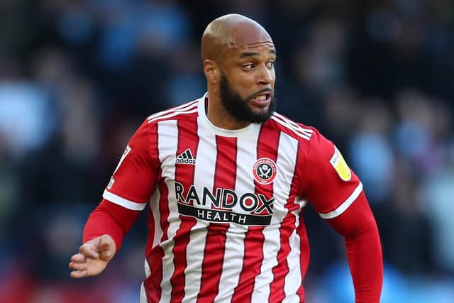 David McGoldrick missed tow good chances for the Blades against Coventry (Picture: Simon Bellis / Sportimage)