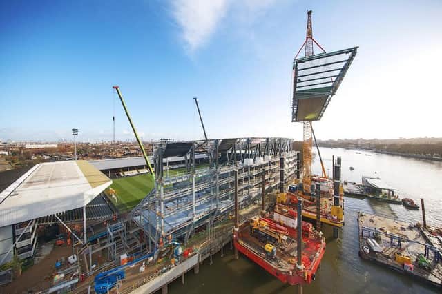 Severfield worked on Fulham's Riverside stand