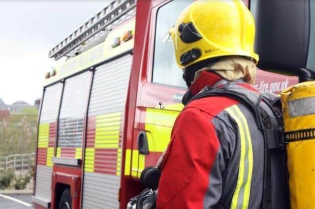 One tortoise died and one was saved when a suspected electrical fault in a toirtoise tank caused a house fire on Machon Bank, near Nether Edge