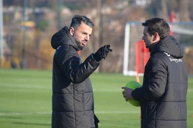 Poya Asbaghi, pictured on the Barnsley training ground on Monday. Picture courtesy of Barnsley FC.