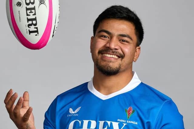 Pocklington Rugby Club player Albert Onelei in his Samoa kit. Photo submitted.