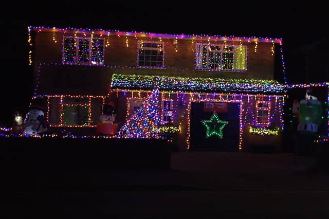 The home on Sherbuttgate Road South will be lit up during December to raise funds for The Brain Tumour Charity.