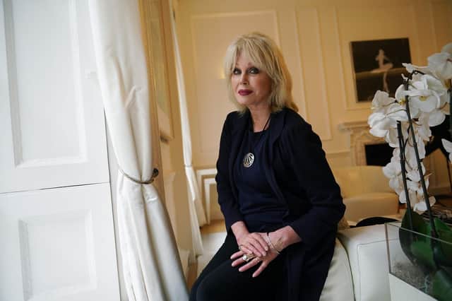 Joanna Lumley who has written a book about the Queen