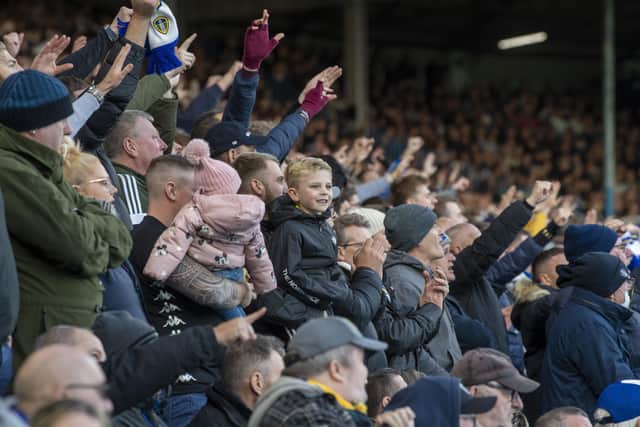 Leeds United fans at Elland Road (
Picture: Tony Johnson)