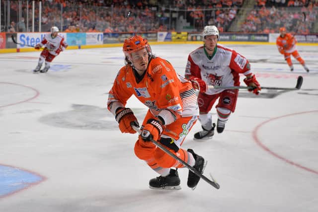 MISSING IN ACTION: Sheffield Steelers' forward Marc-Olivier Vallerand faces at least another weekend on the sidelines. Picture courtesy of Dean Woolley.
