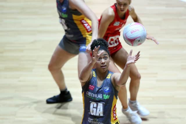 Net gains: Rhea Dixon in action for Leeds Rhinos in their first season in Vitality Superleague. (Picture: Getty Images)
