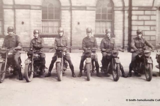 Intelligence Corps motorcycle riders trained at the stables when it was requisitioned by the army in the 1940s
