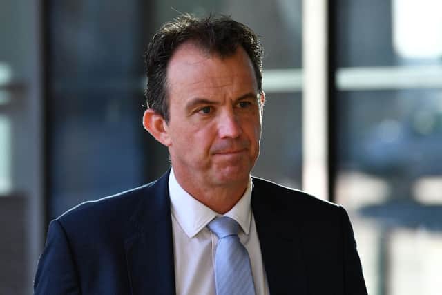 England and Wales Cricket Board (ECB) chief executive Tom Harrison arrives to attend a Digital, Culture, Media and Sport (DCMS) Committee meeting in London on November 16 (Picture: PA)