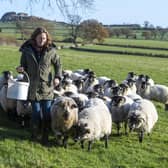 Christina Liddle with her flock