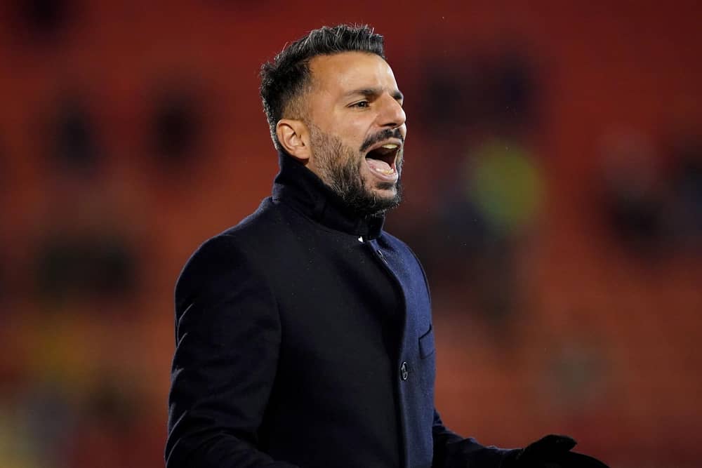 FOCUS: Barnsley manager, Poya Asbaghi on the touchline at Oakwell during Wednesday night's defeat to Swansea City Picture: Zac Goodwin/PA