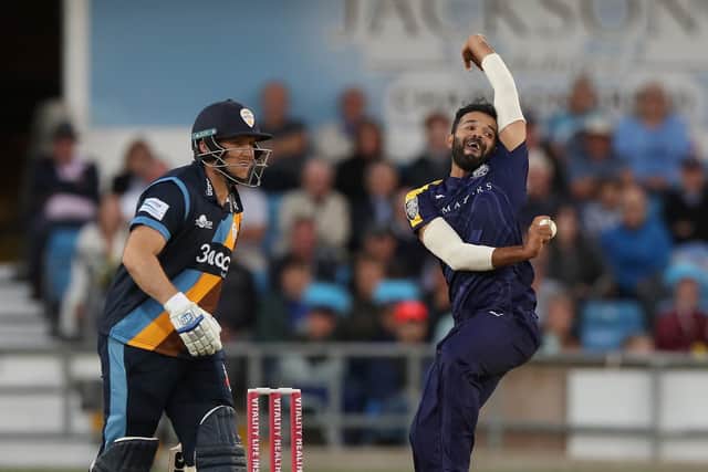 AZEEM RAFIQ: In action for Yorkshire CCC. Picture: Getty Images.