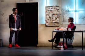 Both Misha Duncan-Barry and Jelani D’Aguilar were outstanding in their roles, giving great insight into the anguish both characters were feeling. Photo: Ant Robling