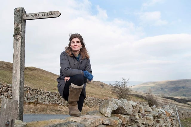 Amanda Owen on BBC Four's Winter Walks. (Pic credit: BBC)