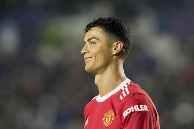 Manchester United's Cristiano Ronaldo. (AP Photo/Luca Bruno)