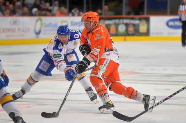 Sheffield Steelers' forward Brendan Connolly is expected to miss the remainder of the season with a knee injury. 

Picture courtesy of Dean Woolley/EIHL.