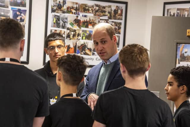The Duke of Cambridge visiting CATCH, a youth-led charity based in Harehills